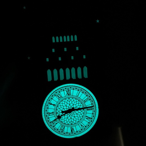 Loungefly Peter Pan Neverland Flight Clock Tower Disney Mini Backpack & Wallet - Picture 13 of 13